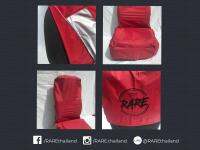 กันน้ำ!! RARE Extreme Waterproof UV coated car seat cover Free Size - RED ผ้าคลุมเบาะ กันเหงื่อ กันเปื้อน ปกป้องรอยขีดข่วน เคลือสารกันน้ำ ฐานที่นั่งสามชั้น