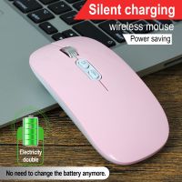 Ultra-thin 2.4Ghz USB Wireless Mouse Computer Mute Mouse Wireless Rechargeable Silent Mouse Ergonomic Mice for PC Laptop Basic Mice