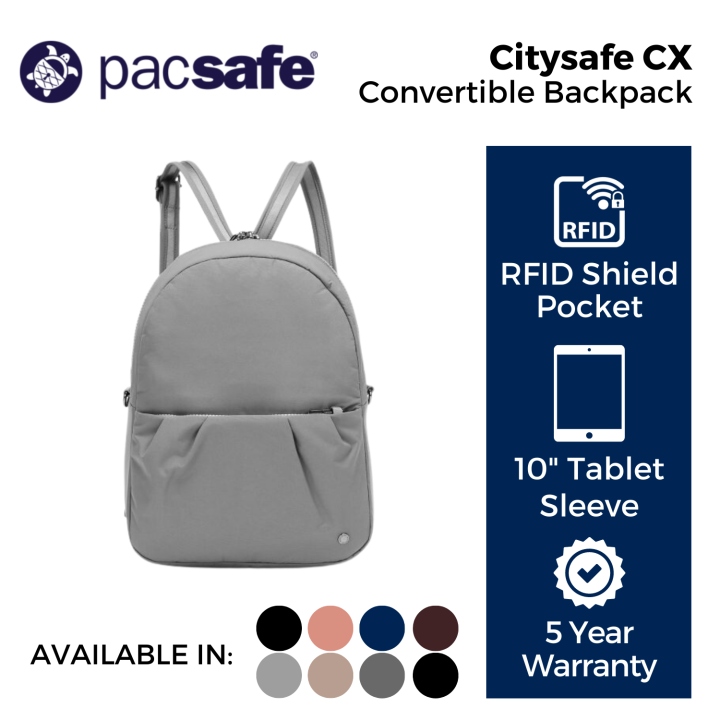 Pacsafe Citysafe CX Convertible AntiTheft Backpack Lazada Singapore