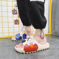 Hot 2021 Coconut Ripe Slippers Mens Trendy Outdoor Net Infrared Wear Summer Yez Flip Sesame Street Trendy Beach Shoes