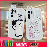 เคส OPPO A15 A54 A5S A57 A3S A76 A96 A16 A95 A56 A55 A7 A5 A9 A31 A53 A33 2020 A12 A1K A16E A16K A54S Reno 5 Lite 5F A74 A15S A52 A11K A92 A35 A11 A93 A32 A72 A94 A53S F19 F17 21 PRO A16S A77 A57S A57E Ins การ์ตูนหมา เลนส์มอนสเตอร์น้อย การป้องกัน กรณี