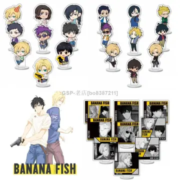 Anime Stand banana fish Ash Lynx Okumura Eiji Acrylic Figure Display  Desktop Decoration 15cm