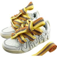 1 Pair 3-color 1.5-2 Wide Shoelaces 120140160cm Colorful Shoelaces Creative Unisex Flat Canvas Sneakers Flat Shoes Laces Shoes