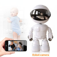 กล้องวงจรปิด Robot IP 1080P 360 ° WiFi ไร้สาย2MP สมาร์ทโฮมกล้องวงจรปิดเฝ้าระวังวิดีโอ P2P สัตว์เลี้ยงจอดูแลเด็ก