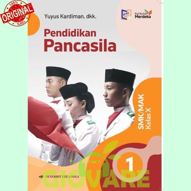 Buku Pendidikan Pancasila Kelas 10 Erlangga Kurikulum Merdeka Ppkn Smk Kelas 10 Kumer Lazada 8207