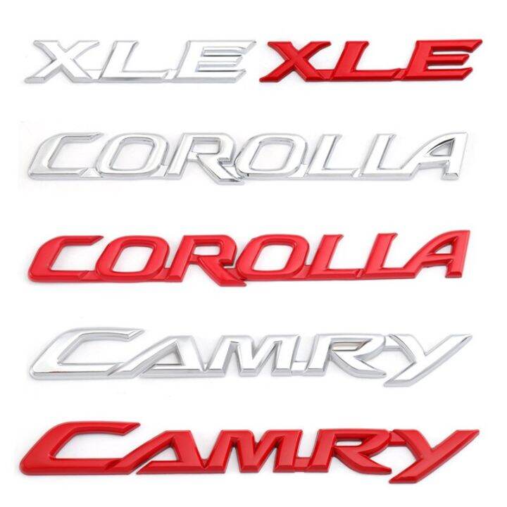 Cars Car Sticker Camry XLE Corolla Logo Emblem Badge Decals for Toyota
