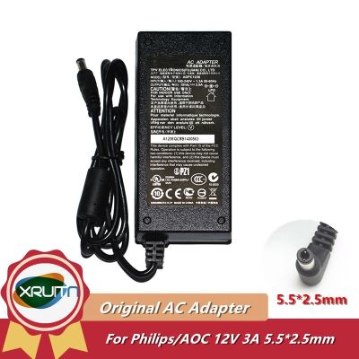 Original 36W 12V 3A 5.5x2.5mm AC Adapter Charger ADPC1236 DA-36Q12 For Philips AOC 224CL2 234CL2 234E5Q LCD Monitor Power Supply 🚀