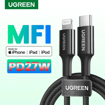 UGREEN MFI Certified Right Angle Lightning Cable USB Short 1.5M for iPhone  iPad