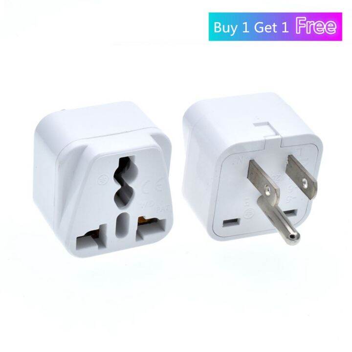 【Buy 1 get 1 free】US Thailand 3Pin Travel Plug Adapter Type B Universal ...