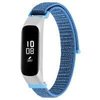 【Prime deal】 【On Sale】 สายรัดข้อมือห่วงไนลอนสายทดแทนสำหรับ Galaxy Fit-E สายนาฬิกาผ้าใบสายรัดข้อมือหัวเข็มขัดเหล็ก