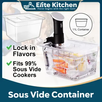 Sous Vide Container and Stainless Steel Sous Vide Rack - 11L