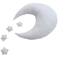 ZZOOI Newborn Photography   Unisex Design Posing Aid  Moon Pillow Novel Shape White Warmth for Baby Infant 0-6 Months