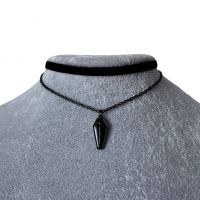 Gothic Cool Black Coffin Cross Charm Choker Fashion Witch Jewelry Accessories Gift Hip Hop Rock Jewelry Goth Coffin Necklace Fashion Chain Necklaces