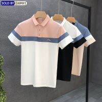 เสื้อโปโลสำหรับผู้ชาย【พร้อมส่ง】สไตล์เกาหลีบางแขนสั้นคอเสื้อยืดพอดีตัวแขนสั้นเสื้อโปโลสีขนาดพิเศษเสื้อยืดไซส์พลัส