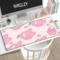 400X900MM แผ่นรองเมาส์สำหรับสาว ๆ อะนิเมะขนาดใหญ่น่ารัก Kawaii Pink Mouse Pad อุปกรณ์เสริมสำหรับเกมแล็ปท็อป