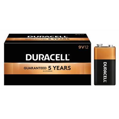 (ส่งด่วน ของแท้) ถ่าน 9V Duracell MN1604 แบตเตอรี่อัลคาไลน์ 9V 12 ก้อน อายุใช้งาน 2026 (พ.ศ.2569)  (พร้อมส่ง)