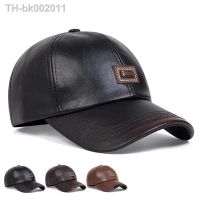 ✗ Leather Baseball Cap Hip Hop HatsAutumn Winter Men Women Snapback Cap PU Leather Trucker Caps Gorras