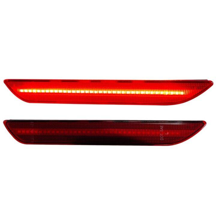 2Pcs LED Rear Side Marker Lights for FordMustang 20152021 Red Rear