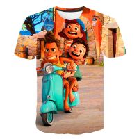 Kids Luca Disney T Shirts Children Fashion T-shirts Boy&amp;Girl Cute Cartoon Casual Short Sleeve Round Neck Tees Tops 4-14 Year