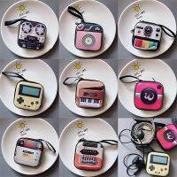 【YF】✻❁  Fashion Tinplate Wallet Tape Coin Purse Cartoon Headset Storage Wallets