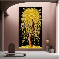 [COD]Wall artmodern Golden Money Tree ภาพวาดผ้าใบใบ Art Wall ภาพ Nordic พิมพ์ห้องนอนห้องนั่งเล่น home. ศิลปะโปสเตอร์ COR