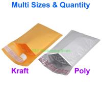 Poly Bubble Padded Envelopes Postage Shipping Mailers Bags 3" x 6" 4" x 7" 5" x 8" (75 x 150mm 100 x 175mm 130 x 205mm)