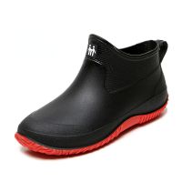 HOT★คู่รองเท้ากันน้ำรองเท้า Man และผู้หญิงทำงานสวน Galoshes ตกปลาห้องครัว Rainboots Botas Lluvia Impermeable