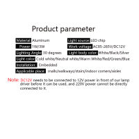 Led ไฟบันไดอลูมิเนียมสแควร์โคมไฟติดผนังกลม1W3W ปิดภาคเรียน LED โคมไฟขั้นตอนทางเดินผนังมุมโคมไฟ AC85-265V โคมไฟติดผนัง DC12V