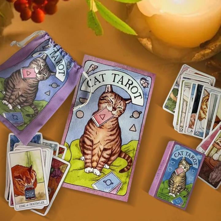 new-civet-prophecy-tarot-deck-tarot-cards-with-bag-for-fortune-telling-party-board-game-card-deck-divination-fate-oracle-card-admired