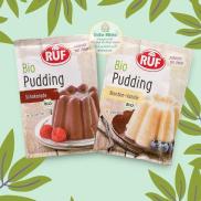 Bột Làm Pudding Hữu Cơ RUF 40g vị Socola và vị Vani cho bé ăn dặm tuyệt