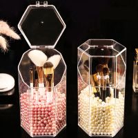 【jw】✤∈◇  Transparent Makeup Holder Organizer Desk Table Storage