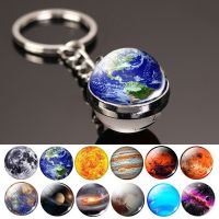 ? ? ?High-end Luminous Constellation Saturn Key Chain Car Men Net Red Couple School Bag Pendant Backpack Charm Motorcycle Female