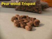 Three Blocks pear wood pulley Hobby ship model accessories trispast pulley 10pcslot