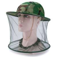 [hot]Camouflage Male Fishing Hat Anti-bee Insect Anti-mosquito Net Anti-insect Hat Mesh Fishing Hat Outdoor Hat with Sun Cover