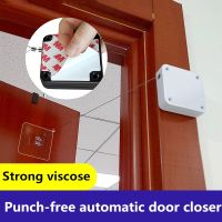 KK FING Automatic Door Closers Punch-free Retractable Door Closer Sliding Door Closer Anti-theft Cable Box Strong Viscose