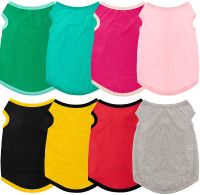 Solid Color Summer Dog tshirts Puppy Dog Summer Clothes Pet Cat Vest Cotton T Shirt For Small Dogs Pet Costumes Dog Clothing Hot Clothing Shoes Access