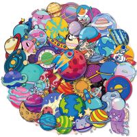 10/30/50PCS Transparent Cosmic Planet Graffiti Waterproof Sticker Creative Decoration Trend Refrigerator Guitar Helmet Wholesale