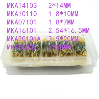 Reed Switch Magnetic Control Switch Green Glass Reed Switches Glass Normally Open Contact For Sensors MKA10110 MKA14103 MKA16101