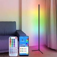 1.5m RGB Remote LED Corner Floor Lamps Removable Warm Cold White Standing Lamp Angle Light Floor Lamp For Living Room