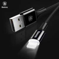 *Baseus LED Light Nylon 2A Fast USB Data Sync Charging Charger for Apple iPhone 7, 6, 6s Plus, 5, X, iPad Air Mini 2 3