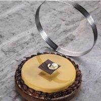 【hot】❐  245x20mm Round Perforated Tart 304 Tartlet Mold Make Fruit Egg