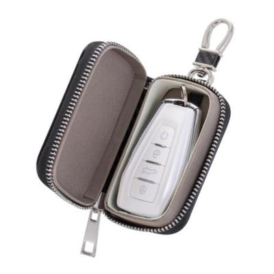 [2023ใหม่] 2021ที่ห้อยกุญแจกระเป๋าฟาราเดย์สัญญาณ RFID ป้องกันซิปกุญแจรถกล่องป้องกันสัญญาณแบบพกพา