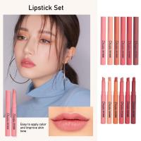 Refreshing So Sweet Dream Velvet Matte Color Lipstick Non-stick Rose Set Color Makeup Color 6pcs/set Lip Red Cup F6L2