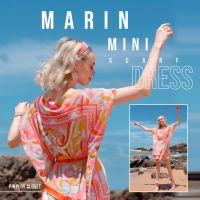 Marin Scaff Mini Dress &amp; Short Pants (พร้อมส่ง) - Pinploy Closet