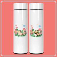 Tulip Smart Thermos Cup,Literary Cartoon Small Fresh Water Cup,Simple And Cute,Ins,Wind Cold With Filtration