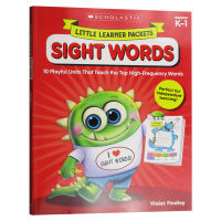 Original English academic music primary school English exercise book high frequency vocabulary Scholastic Little Learner Packets Sight Words childrens English word learning English Version Original book genuine