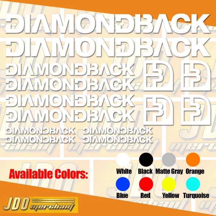 Diamondback Stickers Vinyl Decals Set Lazada PH
