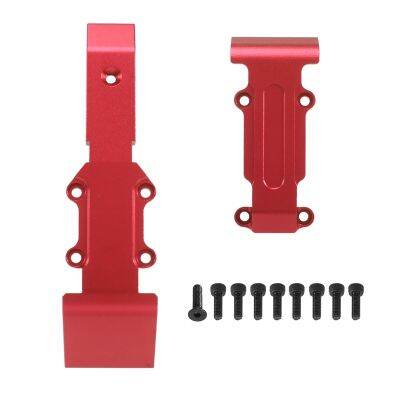 2Pcs Metal Front and Rear Skidplate Set 7037 for 1/16 Traxxas Slash E-Revo Summit RC Car Upgrade Parts Accessories