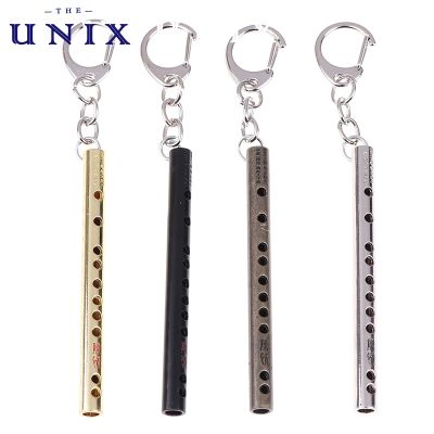 Musical Instrument pocket Keychain flute keyring key chain Pendant prop Accessories