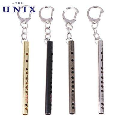 Musical Instrument pocket Keychain flute keyring key chain Pendant prop Accessories